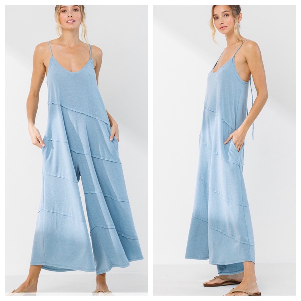 #31 Boho Stunning loose fit wide leg fabulous jumpsuit - Picture 3 of 3